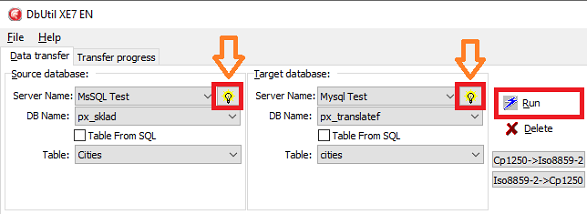 Image Transfer Data